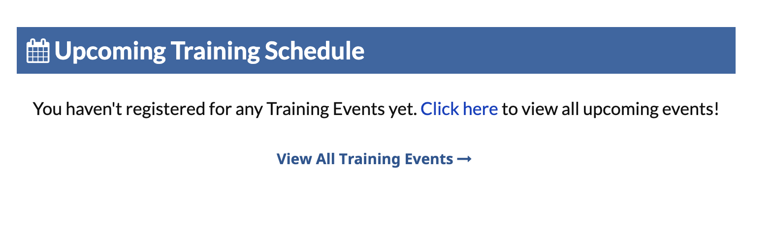 Register for Training Events