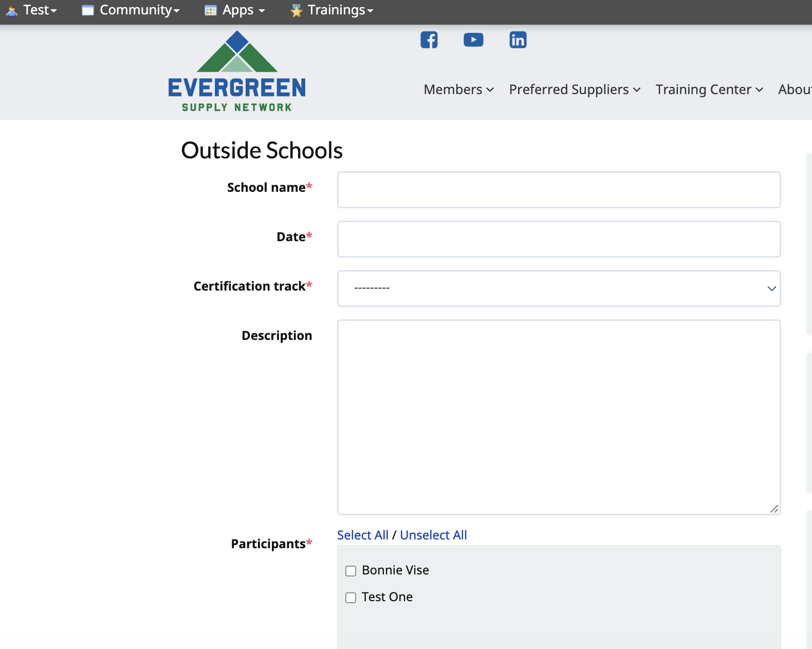 Key Contacts - Adding Outside Schools